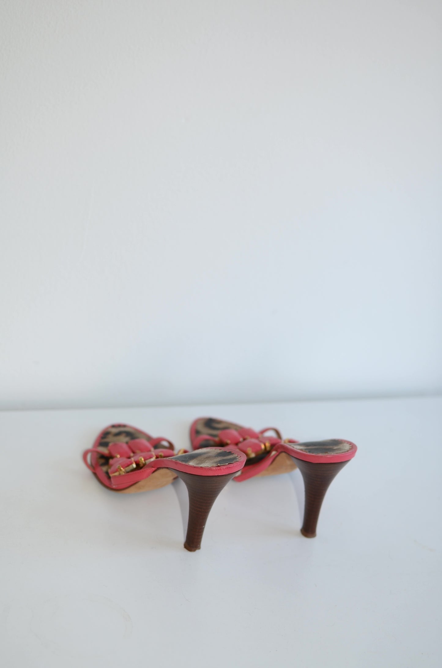 Roberto Cavalli Pink & Leopard Heels