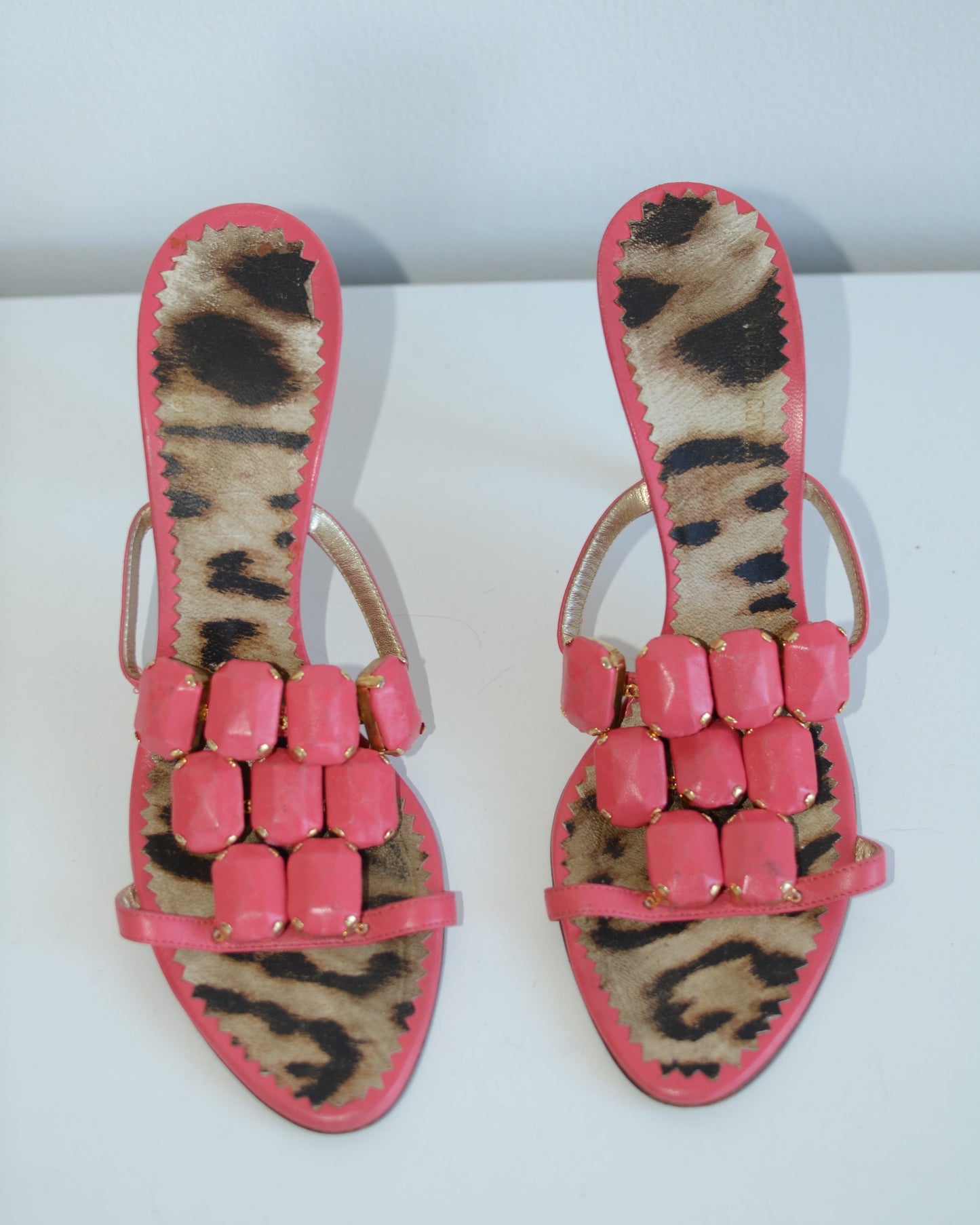 Roberto Cavalli Pink & Leopard Heels