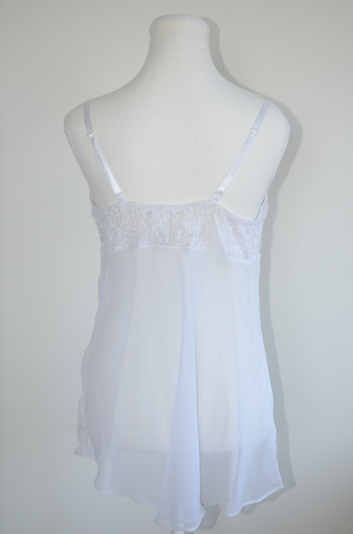 Vintage White Cami Babydoll Top