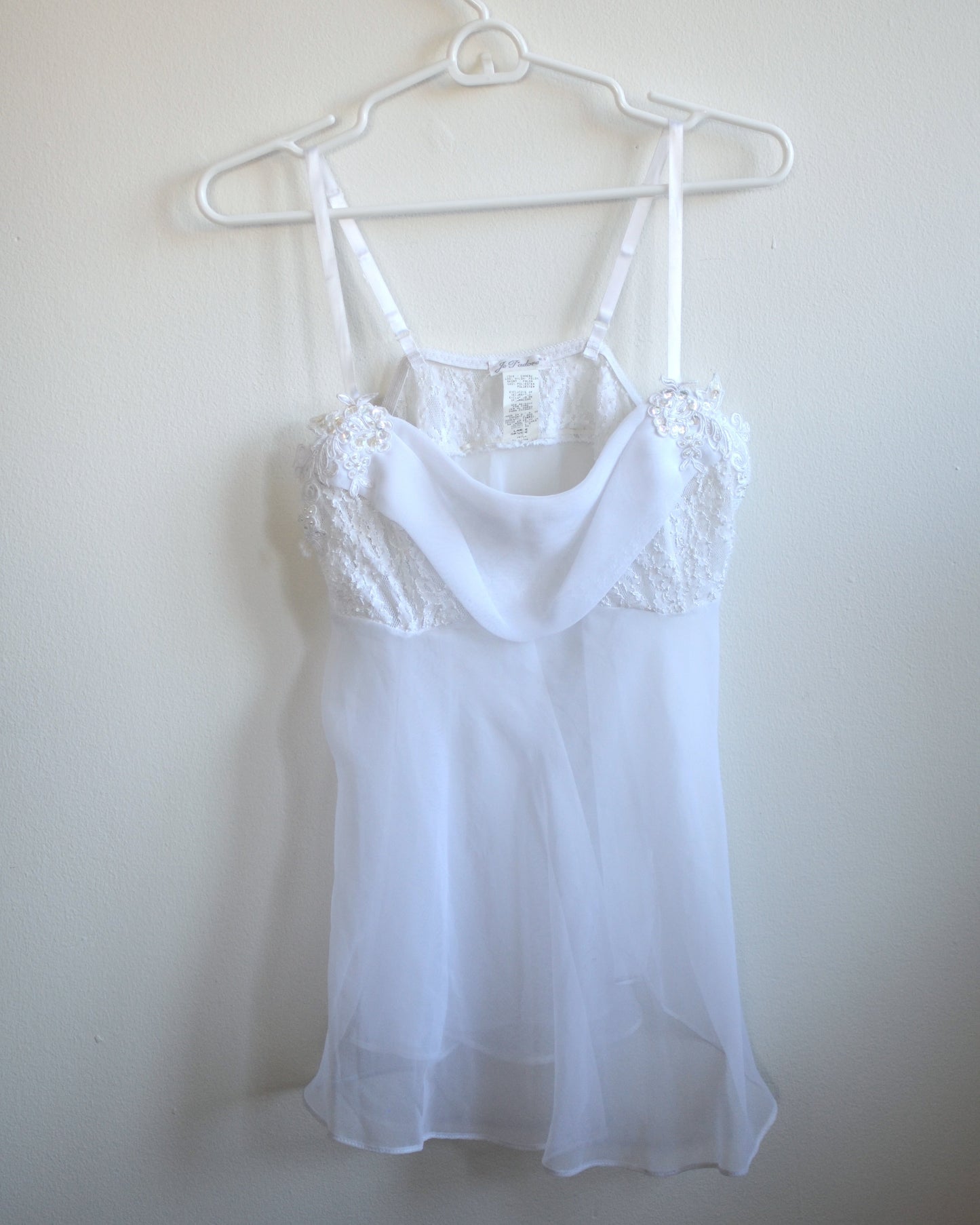 Vintage White Cami Babydoll Top