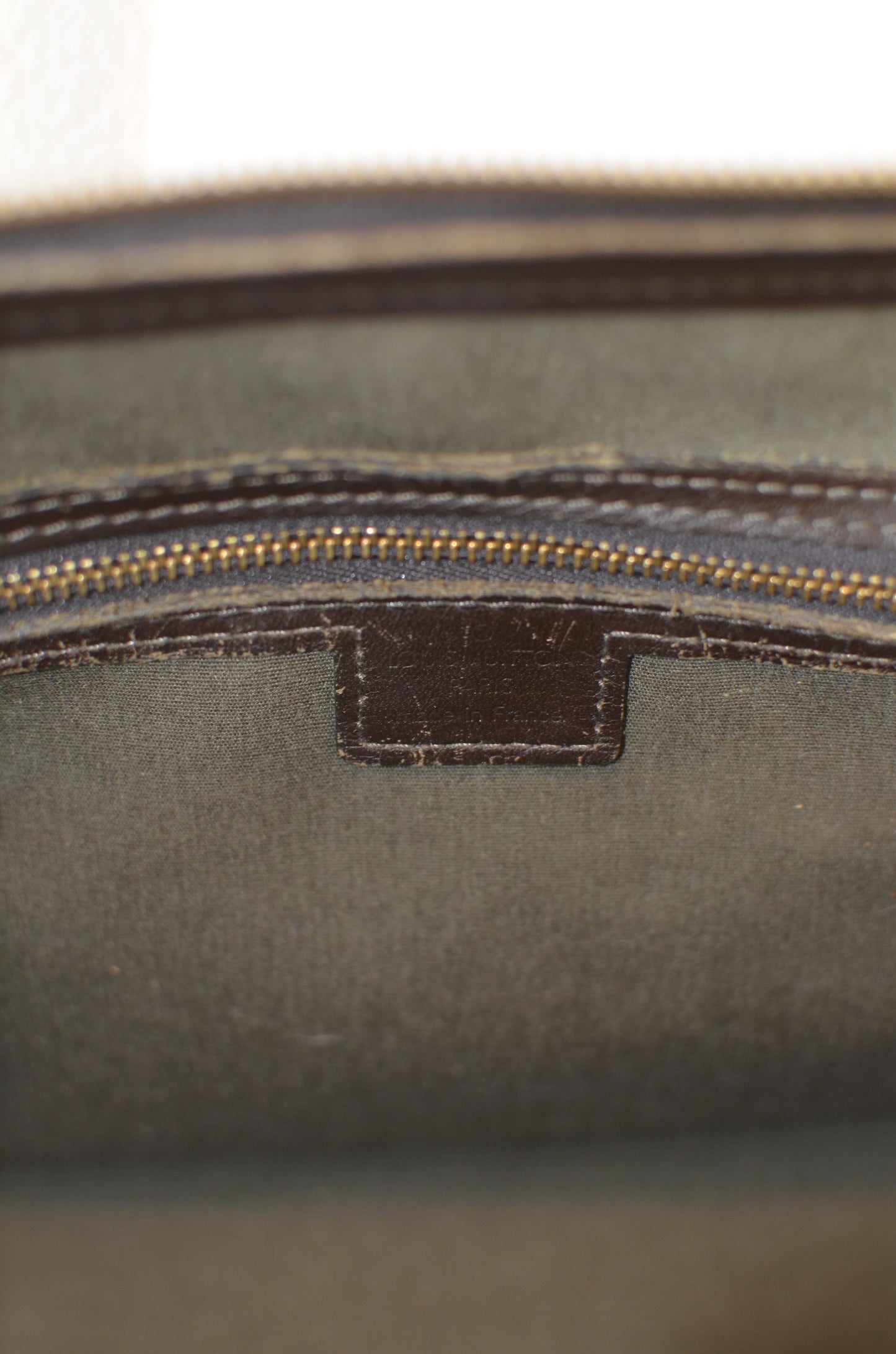 Rare Vintage Louis Vuitton Green Monogram Mini Lin Tote Bag