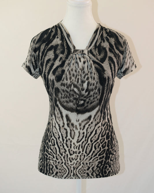 Roberto Cavalli Animal Print Top