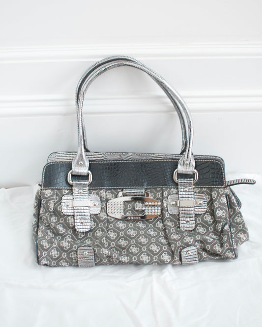 Grey Y2K Guess Bag